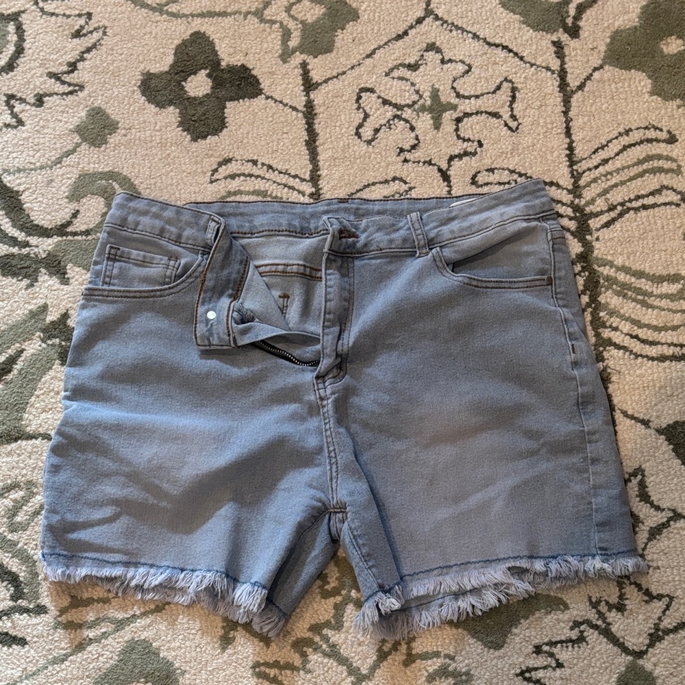 Casual Blue Denim Jean Shorts for Women